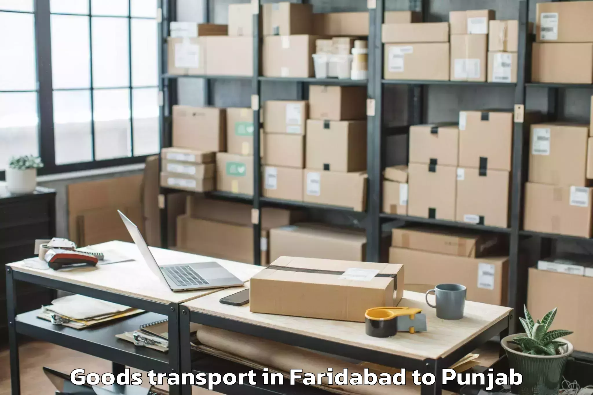 Book Faridabad to Sirhind Fatehgarh Goods Transport